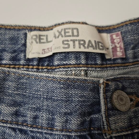 Levi's  559  Relaxed Straight Leg Loose Cotton Denim Men's Blue Jeans Vtg 36x34 - Picture 13 of 14